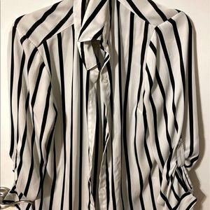 Black and white pinstripe Blouse